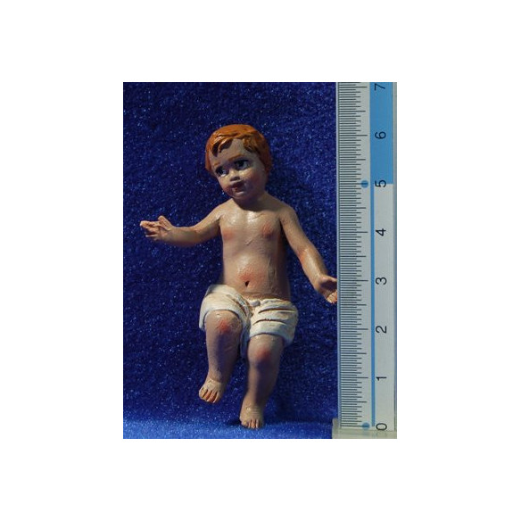 Niño Jesús 24 cm barro pintado
