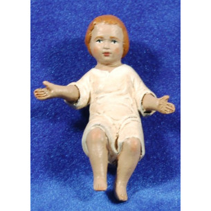 Nen Jesús amb vestit 18 cm fang pintat