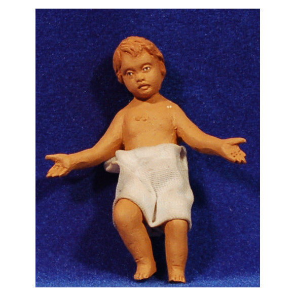 Niño Jesús M2 28 cm barro pintado