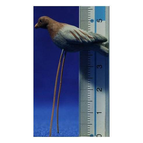 Pigeon 11 cm clay painted Perez