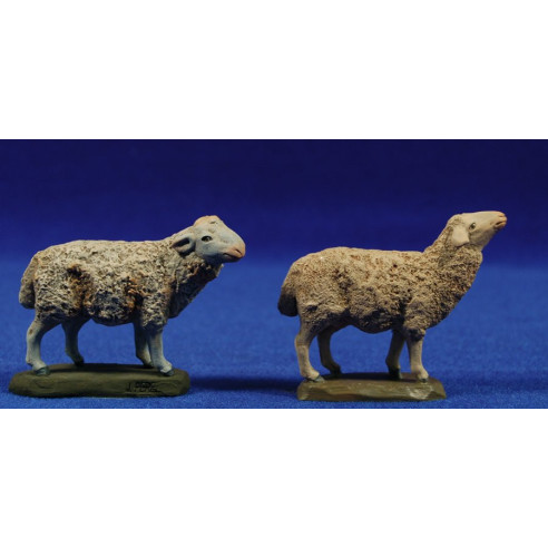 Lamb 11 cm clay painted Perez