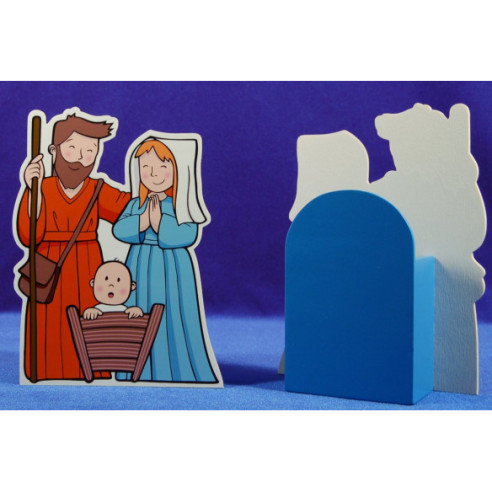 Nativity box 18 cm wood La lluna