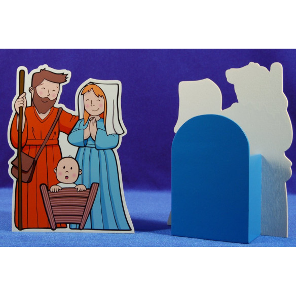 Nativity box 18 cm wood La lluna