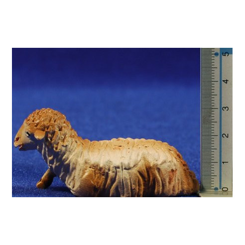Cordero estirado 12 cm barro pintado Belenes Puig