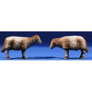 Lamb 16 cm clay painted Belenes Puig