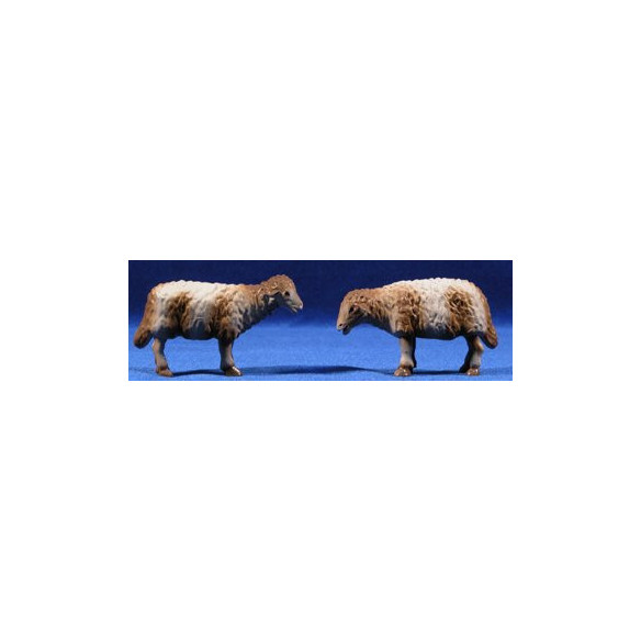 Pecora 16 cm terracotta dipinte Belenes Puig