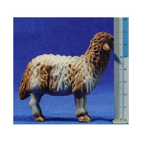 Pecora 16 cm terracotta dipinte Belenes Puig