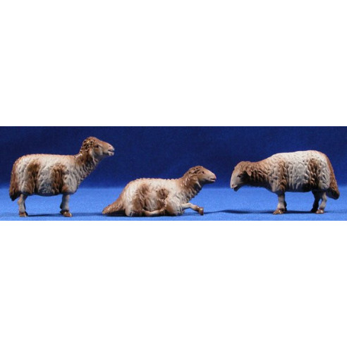 Lamb 18 cm clay painted Belenes Puig