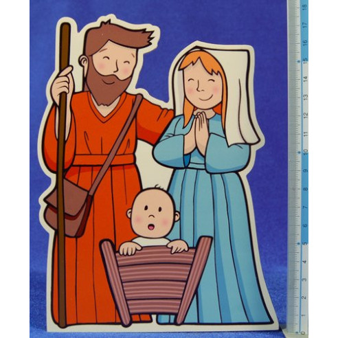 Nativity box 18 cm wood La lluna