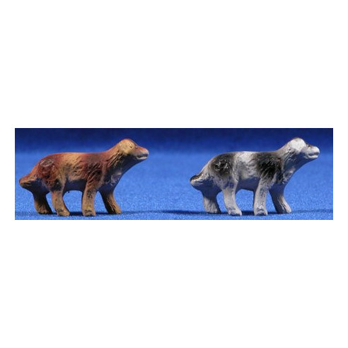 Cane 3 cm terracotta dipinte Belenes Puig