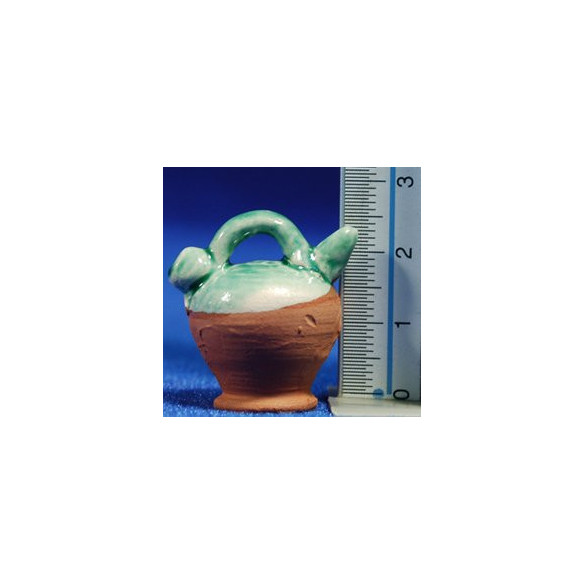 Vase  2,7 cm clay painted