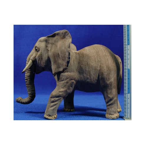 Elephant 12 cm clay painted
