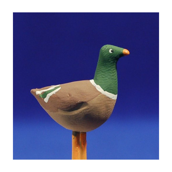 Duck 12 cm clay painted AB