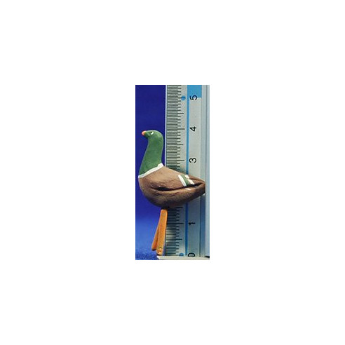Anatra 12 cm terracotta dipinte AB