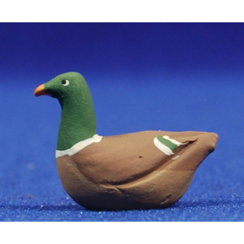 Anatra fiume 12 cm terracotta dipinte AB
