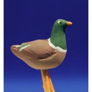 Duck 9 cm clay painted AB