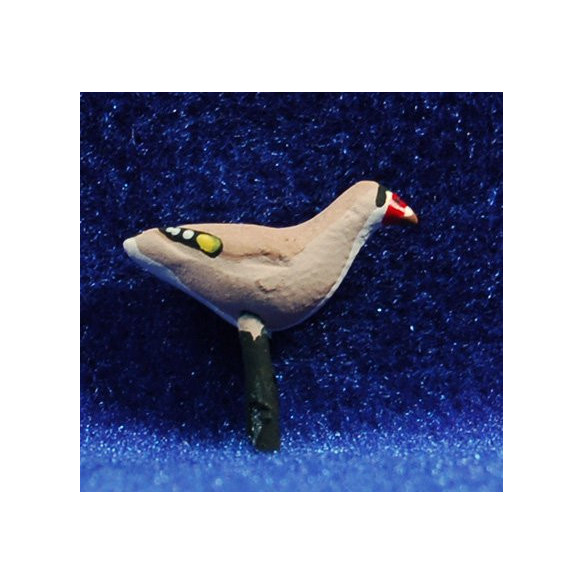 Goldfinch 12 cm clay painted AB