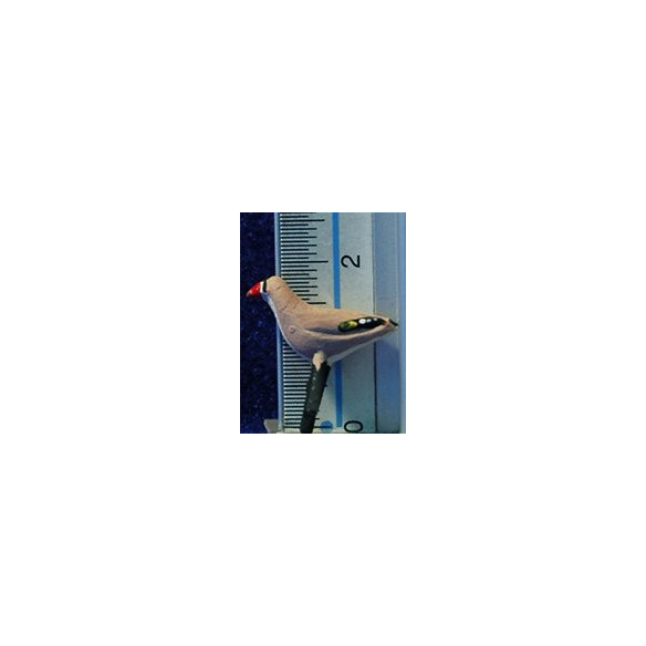 Jilguero 12 cm barro pintado AB