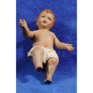 Niño Jesús 28 cm barro pintado