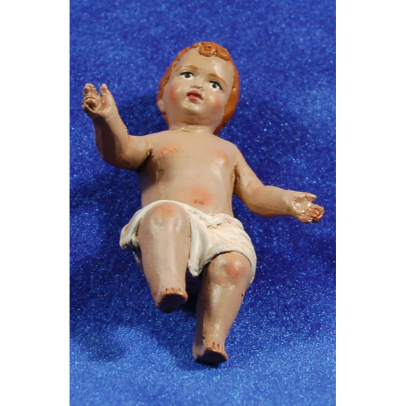 Niño Jesús 28 cm barro pintado