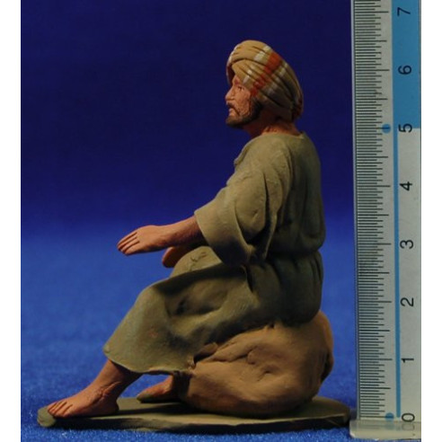 Nacimiento hebreo estirado 8 cm barro pintado Delgado