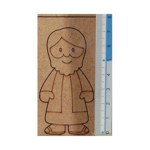 Nacimiento con reyes para pintar modelo 2 7 cm madera La lluna