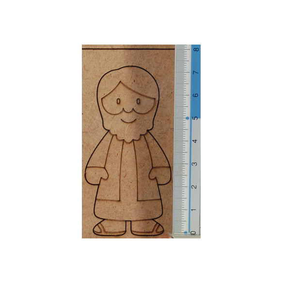 Nacimiento con reyes para pintar modelo 2 7 cm madera La lluna