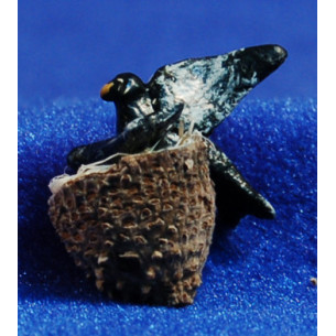 Golondrina nidificando 16 cm terracotta dipinte Perez