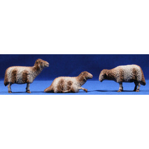 Lamb 18 cm clay painted Belenes Puig