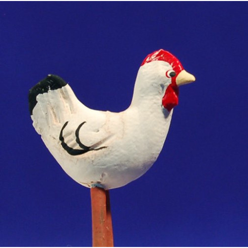 Gallina 9 cm fang pintat AB
