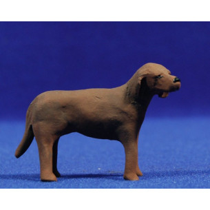 Cane marrone 12 cm terracotta dipinte AB