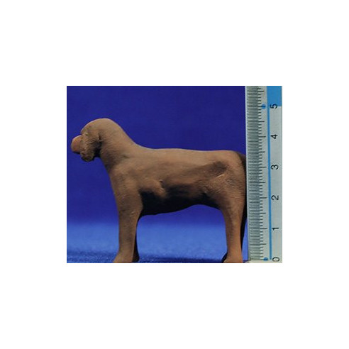 Gos marró 12 cm fang pintat AB