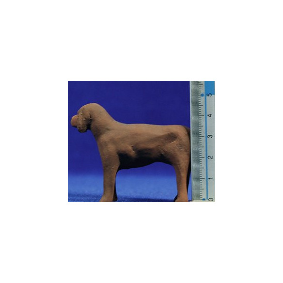 Gos marró 12 cm fang pintat AB