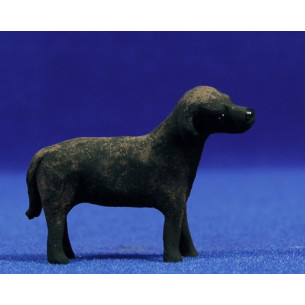 Cane nero 9 cm terracotta dipinte AB