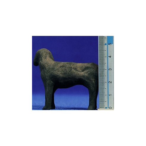 Gos negre 12 cm fang pintat AB