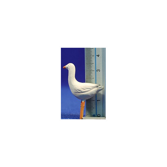Goose 9 cm clay painted AB