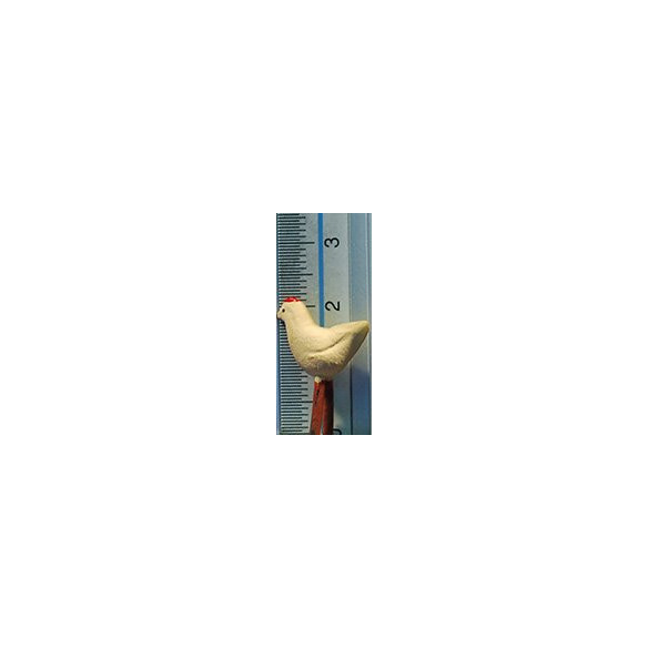 Pulcino 9 cm terracotta dipinte AB