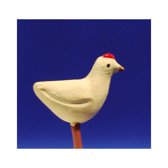 Pulcino 12 cm terracotta dipinte AB