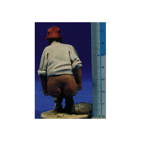 Caganer catalano 10 cm terracotta dipinte De Francesco