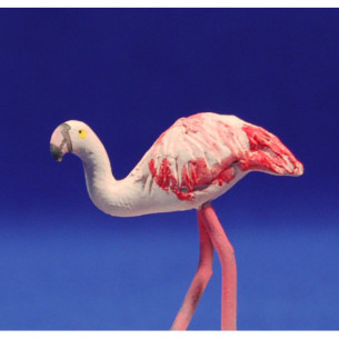 Flamenco 9 cm barro pintado AB
