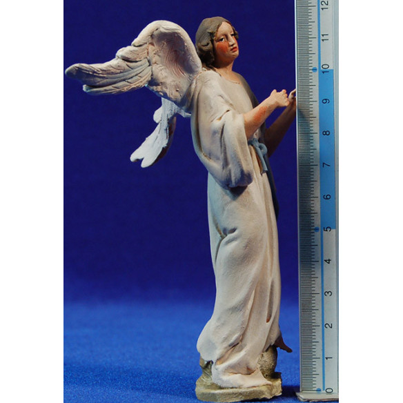 Angel pie 10 cm barro pintado De Francesco