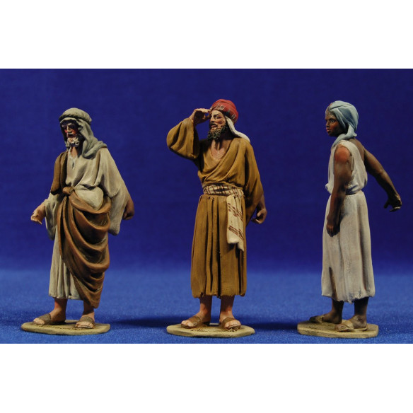 Paggi 10 cm terracotta dipinte De Francesco