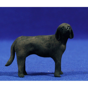Cane nero 12 cm terracotta dipinte AB