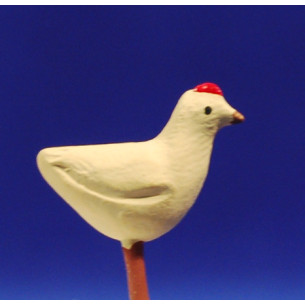Pulcino 12 cm terracotta dipinte AB