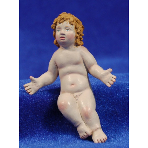 Baby Jesus quality 18 cm clay painted