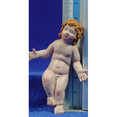 Baby Jesus quality 18 cm clay painted