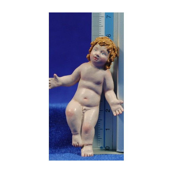 Niño Jesús calidad 18 cm barro pintado