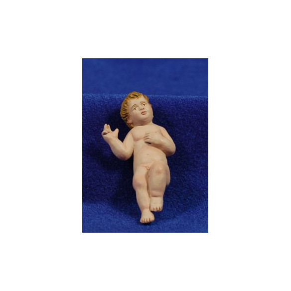 Niño Jesús calidad M2 18 cm barro pintado