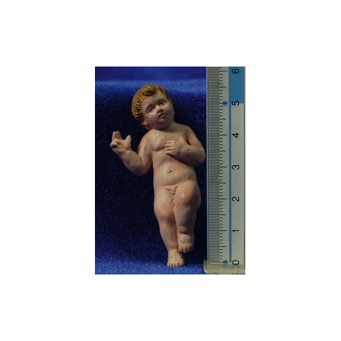 Niño Jesús calidad M2 18 cm barro pintado