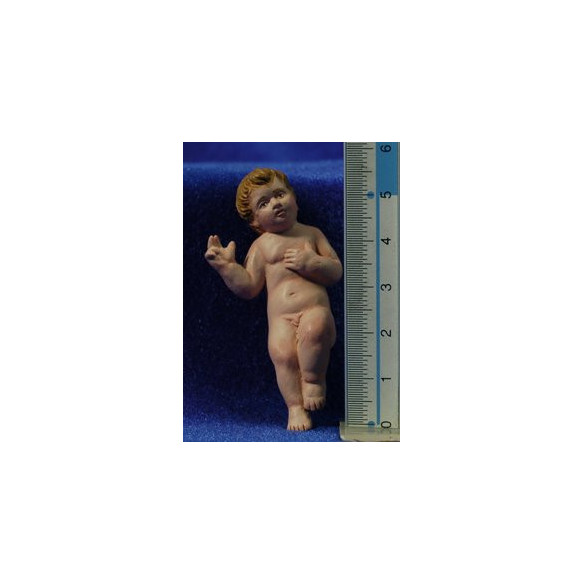 Niño Jesús calidad M2 18 cm barro pintado